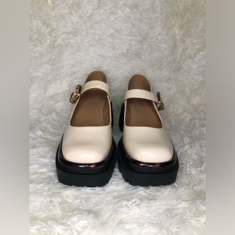 Circus by Sam Edelman Cream Platform Mary Jane Shoes NWOT 9.5 - Picture 3 of 14